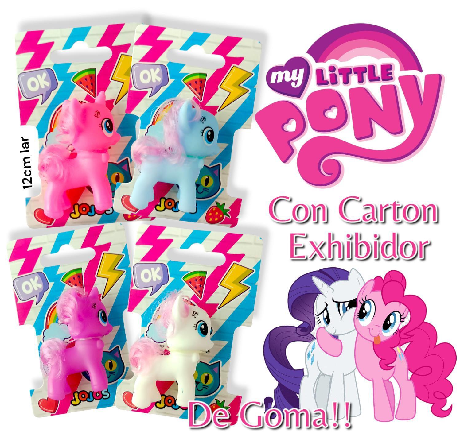 My Little Pony de Goma Con Cartón Exhibidor 